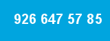 926 647 57 85 926 647 57 85